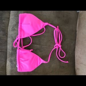 Hot pink bikini top